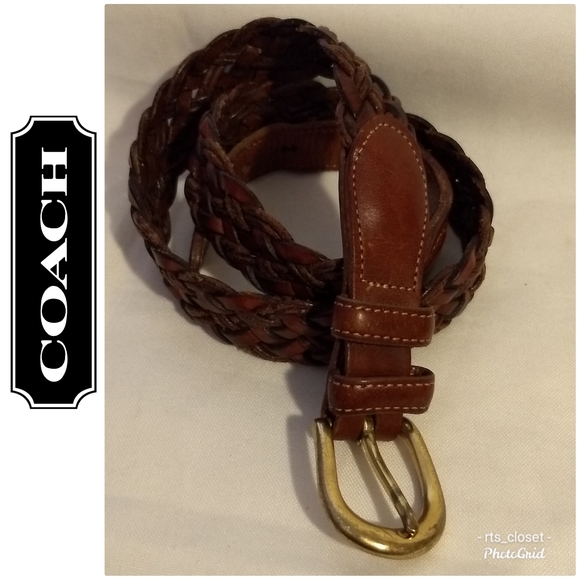 coach men's braided belt